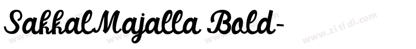 SakkalMajalla Bold字体转换